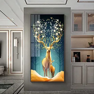 모조리 12 색 유화-무료 샘플 벽화 북유럽 캔버스 유화 배경 풍경 캔버스 그림 거실 벽 현대 동물 그림