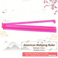 Penolak Ubin Mahjong Amerika Transparan Ringan Terbaru 2-in-1, Rak & Penolak Mahjong Tahan Lama untuk Penggunaan di Rumah & Pesta