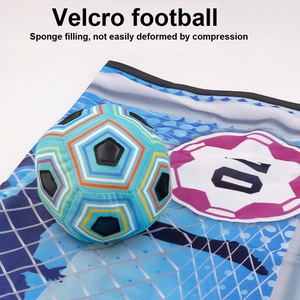 Anak-anak bermain permainan luar ruangan melempar permainan sepak bola <span class=keywords><strong>Set</strong></span> lipat tikar kain tujuan bola lengket menembak olahraga berkemah untuk anak-anak - Product Image 3