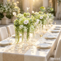 Arreglo Floral Verde para Boda 2027, Hortensia Verde Artificial de Seda, Bola de Flores Blancas de 50 cm para Decoración de Bodas y Fiestas