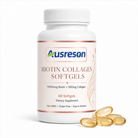 Capsule de biotine et de collagène en gélule molle SPL OEM, naturelle, pour adultes, soutien des cheveux, de la peau, des ongles et du système immunitaire