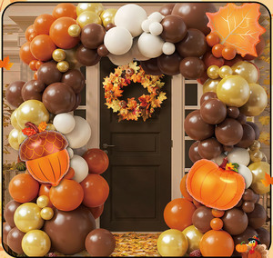 Hermosos Sets de Globos de Helio con Forma de Arco y Guirnalda con Temática Otoñal para Decoración de Paredes y Hogar en el Día de Acción de Gracias - Product Image 5
