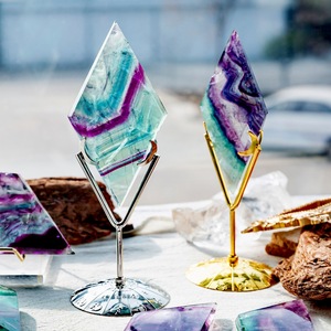 <span class=keywords><strong>Cristal</strong></span> <span class=keywords><strong>de</strong></span> guérison Fluorite arc-en-ciel en forme <span class=keywords><strong>de</strong></span> losange, tranche <span class=keywords><strong>de</strong></span> haute qualité, <span class=keywords><strong>pierre</strong></span> <span class=keywords><strong>de</strong></span> quartz <span class=keywords><strong>de</strong></span> guérison pour cadeau - Product Image 2