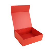 Kunden spezifische Luxus-Faltung Magnetic Flip Pink Papier box LOGO-Druck Benutzer definiert mit Band verpackung Starre Box Umwelt freundlich