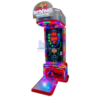 Machine de boxe d'arcade à monnayeur pour parc d'attractions, construction métallique, interface en anglais pour adultes