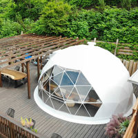Tente dôme géodésique en PVC imperméable et acier pour glamping, toutes saisons, certifiée CE, transparente, pour hôtels, resorts, déserts, mariages et événements en plein air
