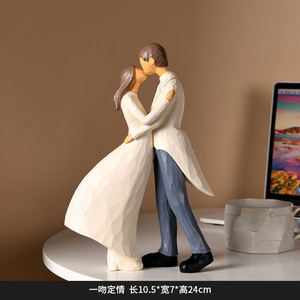 Resina marido y mujer abrazo estatua personalizada boda pareja estatuilla romántico aniversario cumpleaños Navidad amor regalos - Product Image 5