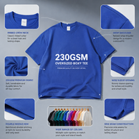 T-shirt surdimensionné pour homme en coton 100% uni, coupe ample, logo personnalisé, impression DTG, impression à l'écran en relief, streetwear hip-hop, t-shirt court