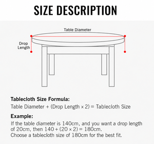Reusable Christmas <b>Tablecloth</b> Washable Waterproof Polyester Table Cover for Holiday Dining Room Decoration - Product Image 6