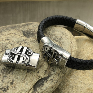 BXNK026 <span class=keywords><strong>Signo</strong></span> <span class=keywords><strong>de</strong></span> dólar estadounidense Cierre <span class=keywords><strong>de</strong></span> cuentas espaciadoras <span class=keywords><strong>de</strong></span> acero inoxidable para pulsera <span class=keywords><strong>de</strong></span> moda En stock - Product Image 4