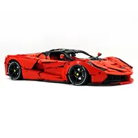 CADA C61505 4739 Piezas, Bloques de Construcción de Modelo de Auto Deportivo Técnico Rojo, Rompecabezas DIY para Niños, Regalos para Niños