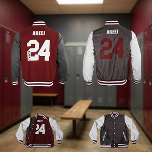 Veste de baseball d'hiver pour homme, style universitaire rétro, design sportif, patchwork de dessins animés, logo sur le devant, polyester/coton chaud - Product Image 4