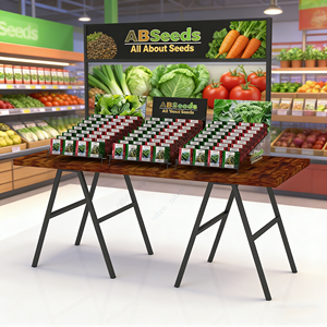 Nuevo diseño de expositor de semillas desmontable para almacenamiento y exhibición de sobres de semillas para uso en escritorio. - Product Image 1