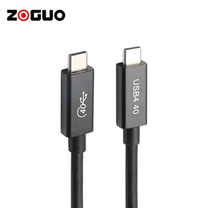 De alta calidad de carga rápida carcasa de aluminio de 40Gbps tipo-C USB de datos Cable de tipo C USB 4,0 Cable para monitor portátil Smartphone