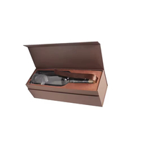 Coffrets cadeaux élégants en verre à vin magnétique personnalisé de luxe emballage en carton de papier pour bouteilles de champagne et de whisky