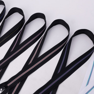 Haute Qualité Écologique 5 #   <span class=keywords><strong>Fermeture</strong></span> éclair en résine à glissière autobloquante, surface lisse, à extrémité ouverte, <span class=keywords><strong>pour</strong></span> vêtements de sport et sacs - Product Image 3