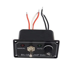 Bilge Pump <b>Switch</b> Panel <b>12V</b> 5A Manual Auto With Indicator <b>Lights</b> ABS Plastic Marine Boat Use - Product Image 5
