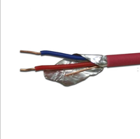 Câble Électrique Ignifuge pour Système d'Alarme Incendie, 2 Conducteurs, Haute Qualité, Cuivre Nu, Caoutchouc Silicone FR-PVC