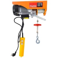 Tragbarer PA200 Mini-Elektrohebezug 100kg 200kg mit Doppelhaken-Design 220V Haushalts-Kleinhebevorrichtung
