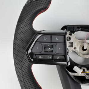 Volante de Fibra de Carbono Forjado GR para <span class=keywords><strong>Toyota</strong></span> Hilux Fortuner Camry Land Cruiser Corolla Hiace GT 86 Mark <span class=keywords><strong>X</strong></span> Prado Supra MK5 - Product Image 4