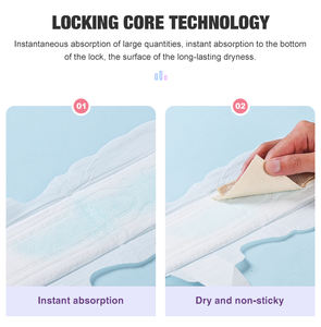 Serviettes hygiéniques <span class=keywords><strong>ultra</strong></span>-fines en coton biologique de 245 mm, super longues, respirantes, protège-slips, haute absorption, jetables - Product Image 6