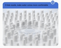 Nouvel arrivage : Ensemble de douche à main ABS à trois fonctions avec jet cascade, débit élevé, tuyau et support pour salle de bain