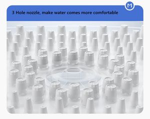 Nuovo arrivo nero palmare cascata in silicone ad alto flusso tenuto in mano doccia Set con tubo e staffa per il bagno - Product Image 6