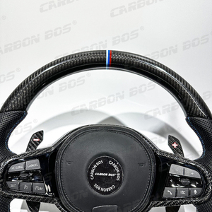 Volante Deportivo de Fibra de Carbono y Cuero de Calidad Personalizado de Fábrica para <span class=keywords><strong>BMW</strong></span> Serie <span class=keywords><strong>CS</strong></span> <span class=keywords><strong>M3</strong></span> M5 M6 G30 G31 G20 G38 G80 G82 - Product Image 5