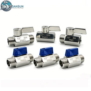 不锈钢外螺纹迷你球阀卫生级 AISI 304 316L 适用于数据中心液体冷却解决方案 - Product Image 6