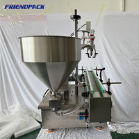 Machine de remplissage de liquides visqueux à pompe à engrenages compacte, contrôle PLC, pour miel, eau et boissons en bouteille, modèle de bureau