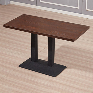 Stile moderno per il tempo libero cucina gamba di ferro compensato di marmo impiallacciatura di <span class=keywords><strong>legno</strong></span> ristorante caffetteria bar bar bar <span class=keywords><strong>tavolo</strong></span> da pranzo <span class=keywords><strong>in</strong></span> <span class=keywords><strong>legno</strong></span> - Product Image 4