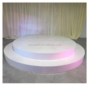 Bruiloft Receptie Ronde Acryl Podium Wit Dance Floor