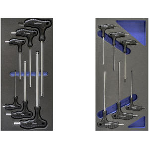 Chariot à outils complet Fervi C900 CC01 à quatre roues, en métal multicouche, argenté, avec revêtement en poudre, pour outils - Product Image 1