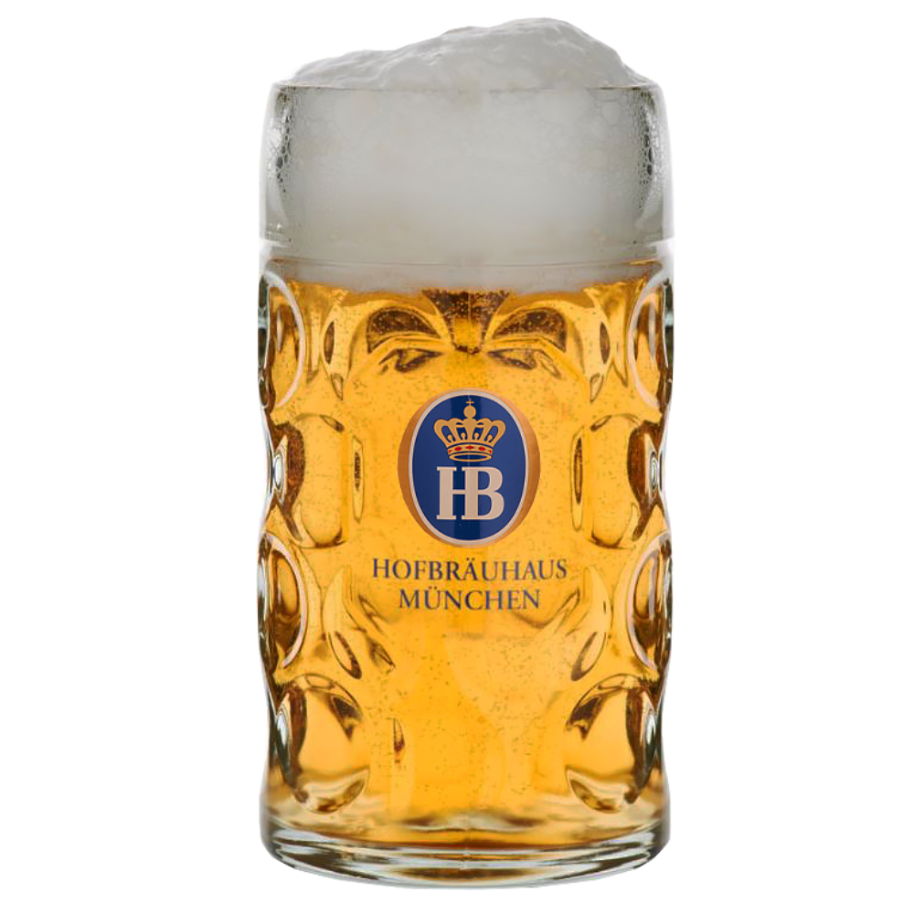 Glass Beer Mug "Isarseidel" 0,5 L