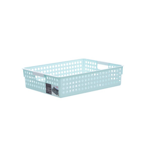 Hollow Storage <b>Basket</b> Rectangle With Handle For Kitchen Food Organization <b>Plastic</b> <b>Baskets</b> - Product Image 4