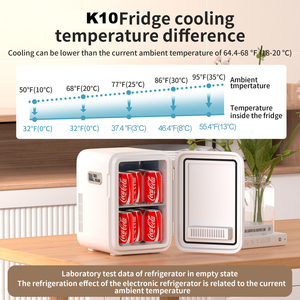 KEMIN OEM dessus de table mini <span class=keywords><strong>réfrigérateur</strong></span> compact à <span class=keywords><strong>porte</strong></span> unique réfrigérateurs 10 litres 12V réfrigérateurs compacts d'usine - Product Image 5
