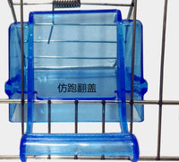 Vente en gros de mangeoires à oiseaux KWS en plastique durable, grande capacité, anti-chute et anti-éclaboussures, pour hibiscus, perroquets, canaris, boîte à nourriture pour oiseaux avec tiroir