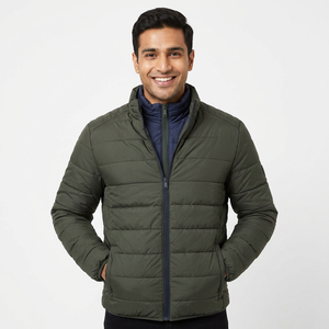 Manteau d'hiver chaud unisexe Manteau léger et imperméable à l'eau Manteau en duvet avec col montant Tissu en toile quantité minimale de commande bas - Product Image 1