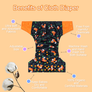 Подгузник Famicheer pocket из бамбукового угля, Моющиеся Многоразовые детские тканевые подгузники, один размер с вставкой - Product Image 5