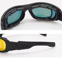 Vente directe d'usine, lunettes tactiques polarisées C6, sports de plein air, anti-vent, anti-explosion, avec 4 lentilles interchangeables