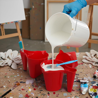 Godet de peinture portable en plastique personnalisable, outil de revêtement, mini-seau à peinture