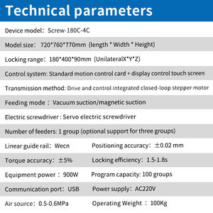 Macchina <span class=keywords><strong>CNC</strong></span> a 4 Assi ad Alta Precisione per Serraggio Viti, Robot di Prelievo e Posizionamento Sottovuoto con Telaio in Lamiera Metallica Stabile - Product Image 6