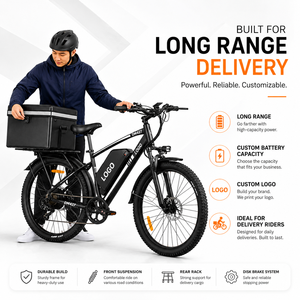Bicicleta Eléctrica de Montaña de 27.5 Pulgadas, 108 km de Autonomía, Batería Personalizable, E-MTB para Trabajos de Reparto y Fábrica - Product Image 1