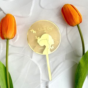 Nuevo Adorno Acrílico Dorado para Pastel <span class=keywords><strong>de</strong></span> Cumpleaños del Día <span class=keywords><strong>de</strong></span> la Madre, Adorno para Cupcakes con la Frase 'I Love Mom', Decoración para Pastel <span class=keywords><strong>de</strong></span> Fiesta del Día <span class=keywords><strong>de</strong></span> la Madre - Product Image 4