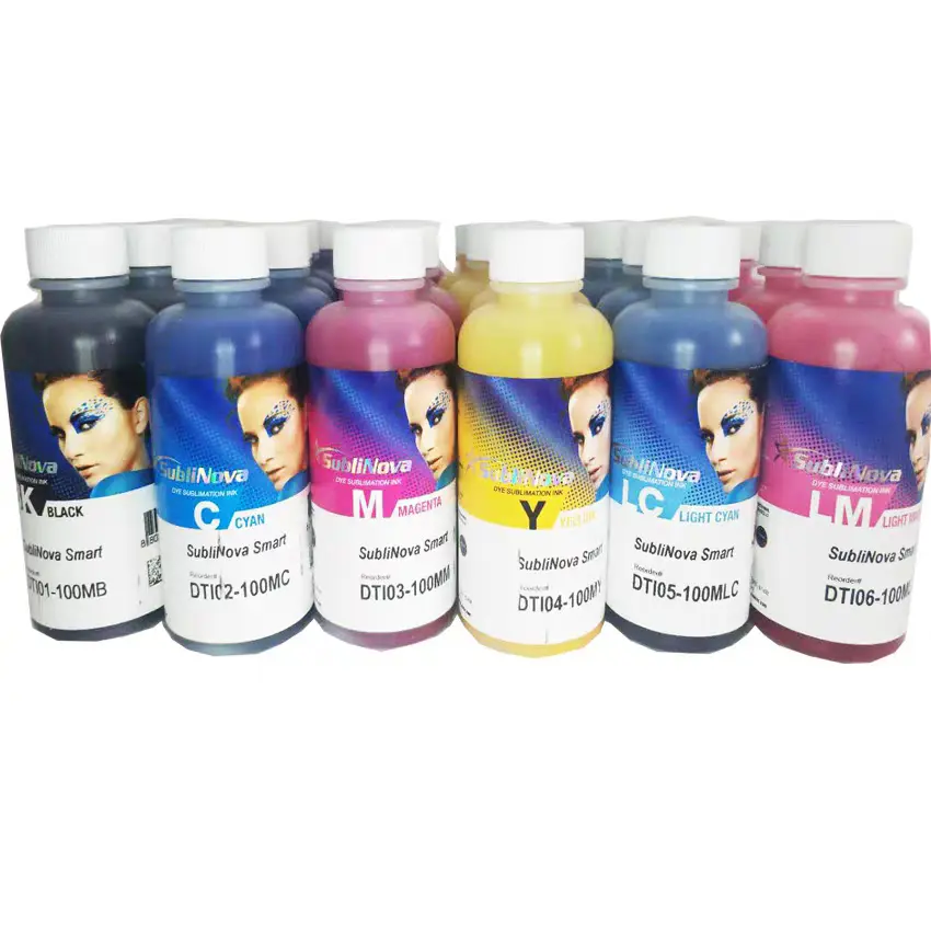 CMYK Bulk Dye Sublimation Paper Printing Fluorescent Sublimation Printer Black Ink