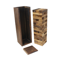 Table en bois carbonisé jeu de société Tic Tac Toe Domino ensemble tour de culbutage Solitaire marbre casse-tête jeu Mancala Cribbage