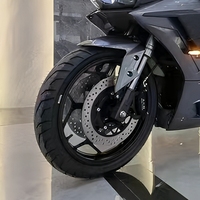 Moto électrique H400-M-P 3000W avec moteur central, 72V, sportive, bras oscillant unique, pneus tubeless, vitesse max 130KM/H, autonomie 240KM, vente en gros