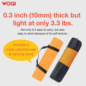 Tapis de yoga Woqi, épaisseur 6 mm, matériau EVA, couleur tournesol, antidérapant, pour le fitness et le remodelage corporel - Product Image 3