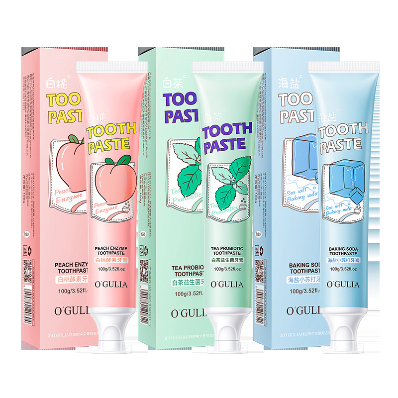 Зубная паста OGULIA для удаления желтых пятен от запаха и удержания ароматических пробиотиков, зубная паста для белого чая