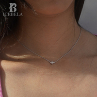 Offres Spéciales à la mode luxe Plata 925 argent Sterling Collares bijoux fins huit points étoile Unique pendentif colliers pour les filles